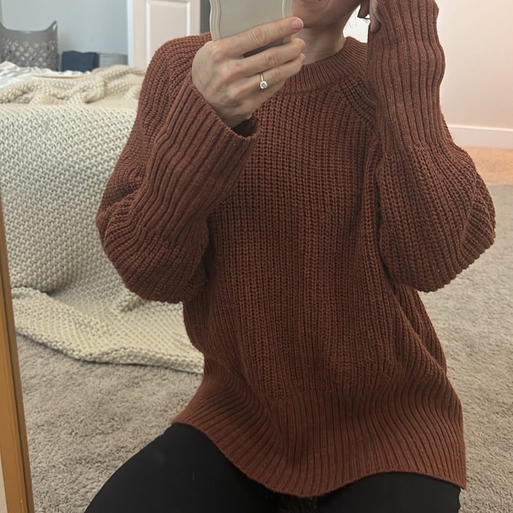 Universal Thread Burnt Orange Sweater Cozy Soft Size Large